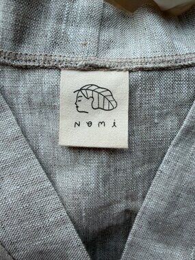 Nomi Designs Linen Vest in oatmeal